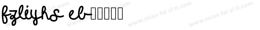 fzliyhs eb字体转换